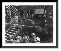 General view at the laying of the Congressional Country Club Corner Stone - Herbert Hoover behind table, with others, Antique Wall Art
