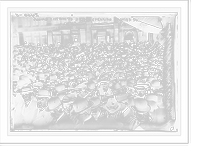 Historic Framed Print, Crowd listening to Bryan speaking - Union Sq.,  17-7/8" x 21-7/8"