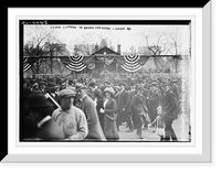 Historic Framed Print, Crowd listening to Bryan speaking - Union Sq. - 2,  17-7/8" x 21-7/8"