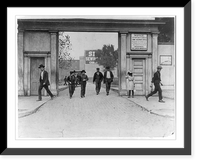 Historic Framed Print, Noon hour, Singer Mfg. Co., The Boys work there. Location: South Bend, Indiana.,  17-7/8" x 21-7/8"