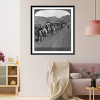 Fort Yellowstone Cavalry - the U.S. soldiers who guard the great National Park, Antique Poster