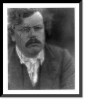 Historic Framed Print, Portrait of Gilbert Keith Chesterton, 1904,  17-7/8" x 21-7/8"