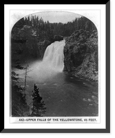 Historic Framed Print, Upper Falls of the Yellowstone, 115 Feet,  17-7/8" x 21-7/8"