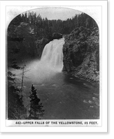 Historic Framed Print, Upper Falls of the Yellowstone, 115 Feet,  17-7/8" x 21-7/8"