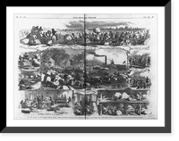 Composite of scenes of Our cotton campaign in South Carolina - gathering, ginning, packing and shipping the cotton crops of the Sea Island Royal, by the Federal Army, under General Sherman Timele