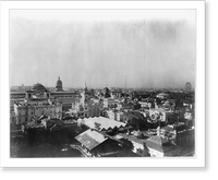 Historic Framed Print, [World's Columbian Exposition, Chicago, 1893: bird's eye panorama],  17-7/8" x 21-7/8"
