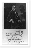 Thomas Cushing, 1725-1788, three-quarter length portrait, seated facing right Classic, Historic Print