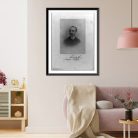 Historic Framed Print, [Angelo Heilprin, 1853-1907, bust, facing left],  17-7/8" x 21-7/8"