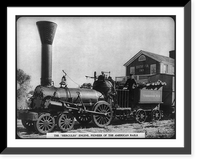 The Hercules" Engine, Pioneer of the American Rails", Antique Print