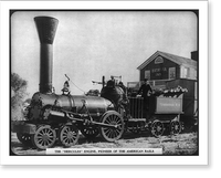 The Hercules" Engine, Pioneer of the American Rails", Antique Print