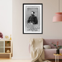 W.B. Hatch, (Col. 4th N.J. Infantry), half length, seated, facing left Classic, Vintage Wall Art