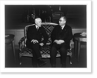 Adm. Kichisaburo Nomura, 1877-1964, seated with Cordell Hull (?) Washington, D.C. Feb. 1941, Antique Wall Art