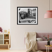 Ruins of paper mill, near Richmond & Petersburg RR Depot, Richmond, Va. 1865, Vintage Print