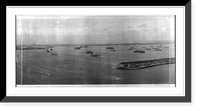 Historic Framed Print, Atlantic fleet, Guantanamo Bay from radio tower, U.S.N. [...] - 3,  17-7/8" x 21-7/8"
