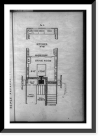The New Housekeeper's Manual, 1873, by Catherine E. Beecher and Harriet Beecher Stowe, p. 33, floor plan of kitchen and stove room, Historic Reproduction