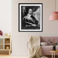 Gustaf II Adolf, King of Sweden, 1594-1632, half-length portrait, facing right, Historic Reproduction