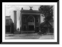 Historic Framed Print, The People's Bank, Hamburg, N.Y.,  17-7/8" x 21-7/8"