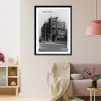 Historic Framed Print, [Bank building exteriors: Beeville Bank and Trust Co., Beeville, Texas],  17-7/8" x 21-7/8"