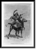 Illustration by Frederic Remington: The Romantic adventure of Old Sun's Wife Classic, Historic Reproduction