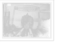 Historic Framed Print, Launch of QUEEN MARY,  17-7/8" x 21-7/8"