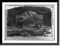 Fourth of July at Camp Hamilton, near Fortress Monroe, Antique Print