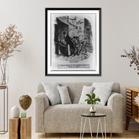 Illus. from Charles Dickens' novel: Oliver Twist watching the Artful Dodger" pick a man's pocket" Classic, Vintage Print