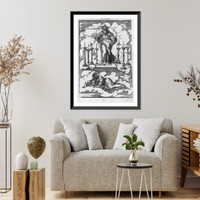 Historic Framed Print, Apochalypsis Ihesu Christi. Publ. by Alexandro Paganini. Venice, 1516. Part 2 - 15,  17-7/8" x 21-7/8"