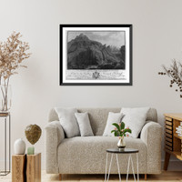 Historic Framed Print, [Glaciers in Switzerland: La Lutschinen [River coming out of the] Glacier Inferieur de Grindelwald],  17-7/8" x 21-7/8"