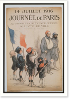 Journeacutee de Paris. 14 Juillet 1916. Au profit des oeuvres de guerre de lHocirctel de Ville, Historic Reproduction