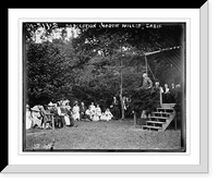 Historic Framed Print, Dedication of Joaquin Miller Cabin,  17-7/8" x 21-7/8"