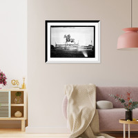 Historic Framed Print, Monmouth Horse Shoe jumping,  17-7/8" x 21-7/8"