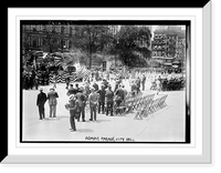 Historic Framed Print, Olympic Parade, City Hall,  17-7/8" x 21-7/8"