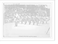 Historic Framed Print, Swedish Societies - Olympic Parade,  17-7/8" x 21-7/8"