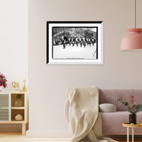 Historic Framed Print, Swedish Societies - Olympic Parade,  17-7/8" x 21-7/8"