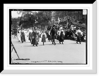 Historic Framed Print, Swedish division in Olympic Parade,  17-7/8" x 21-7/8"