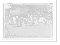 Historic Framed Print, Swedish division in Olympic Parade,  17-7/8" x 21-7/8"