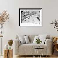 Historic Framed Print, Parade of Olympic Athletes,  17-7/8" x 21-7/8"
