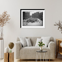 Historic Framed Print, Orphans going to Coney Isl.,  17-7/8" x 21-7/8"