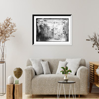 Historic Framed Print, Handing out Bull Moose circulars,  17-7/8" x 21-7/8"