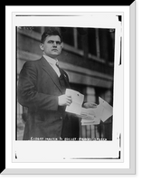 Historic Framed Print, Elbert Martin and Bullet-pierced speech,  17-7/8" x 21-7/8"