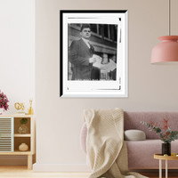 Historic Framed Print, Elbert Martin and Bullet-pierced speech,  17-7/8" x 21-7/8"