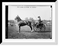 Historic Framed Print, Alix Dolan & "Pride of Jersey",  17-7/8" x 21-7/8"
