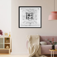 Historic Framed Print, [Library of Congress, Washington, D.C. General plan, A series],  17-7/8" x 21-7/8"