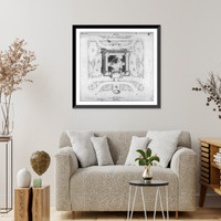 Historic Framed Print, [Library of Congress, Washington, D.C. General plan, A series],  17-7/8" x 21-7/8"