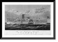 The new excursion steamer Columbia: gem of the ocean"", Vintage Wall Art