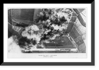 Historic Framed Print, [8th Air Force strategic bombing of Marienburg, Ger., 1943 - aerial photos],  17-7/8" x 21-7/8"