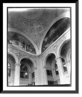 Historic Framed Print, [Interior of rotunda showing murals and dome, U.S. Government Bldg., World's Columbian Exposition, Chicago, 1893],  17-7/8" x 21-7/8"