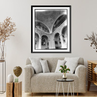 Historic Framed Print, [Interior of rotunda showing murals and dome, U.S. Government Bldg., World's Columbian Exposition, Chicago, 1893],  17-7/8" x 21-7/8"