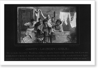 Historic Framed Print, Happy Laundry Girls - 2,  17-7/8" x 21-7/8"