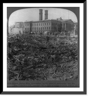 Historic Framed Print, United States Mint, surrounded by the ruins of earthquake and fire, San Francisco, Calif.,  17-7/8" x 21-7/8"